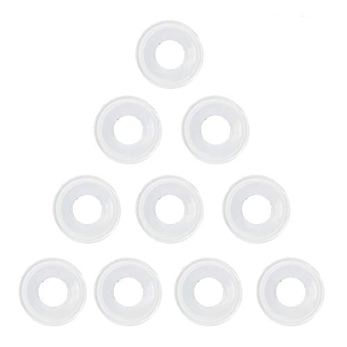 QiiMii White Silicon Tri clamp Gasket for Tri Clover Fittings 2 2 INCH