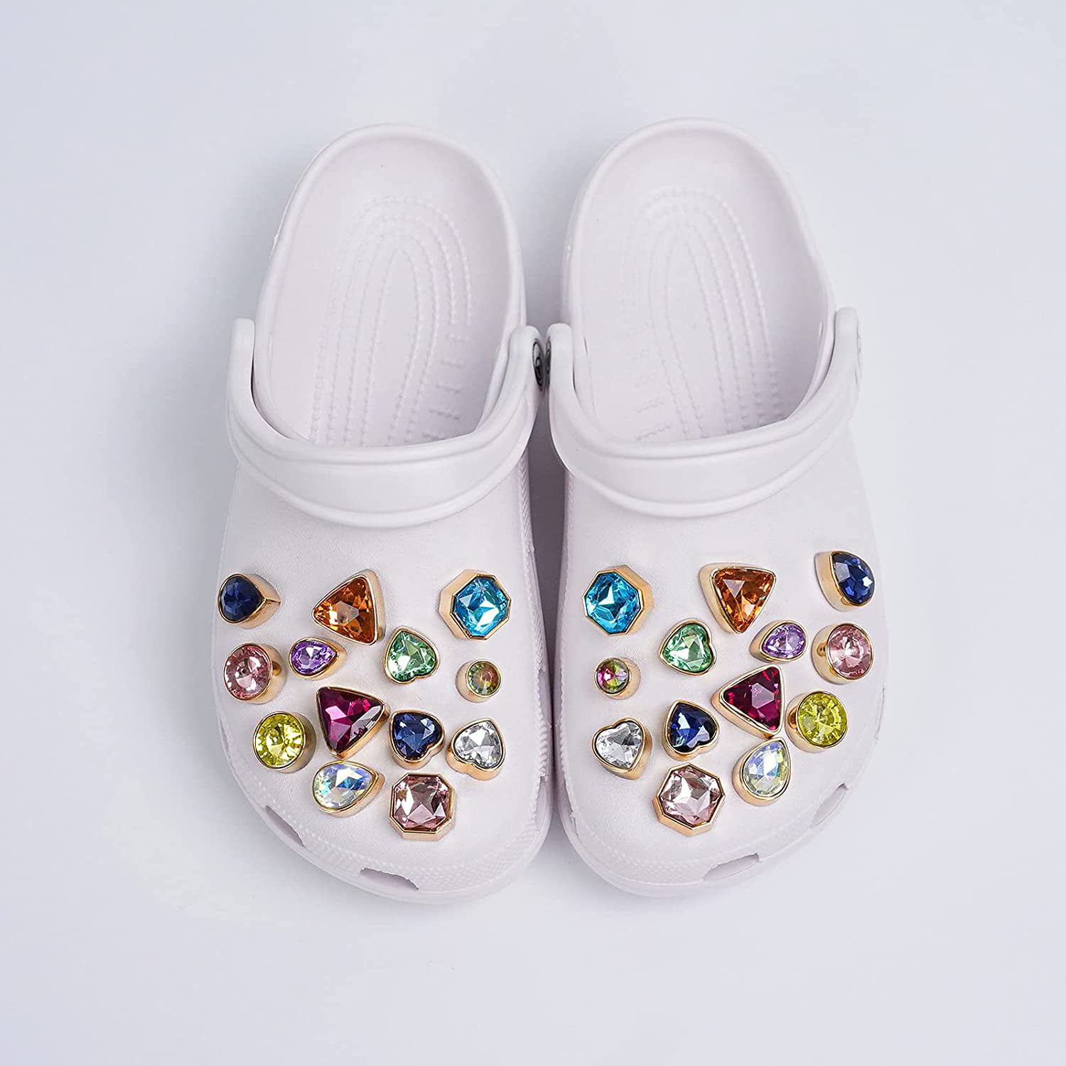CACOLULU Bling Croc Charms for Women - 19Pcs Shoe Charms for Croc Jewelry  Charms for Kids/Girls/Teens/Adult/Boys Croc Pins, Trendy Designer Croc