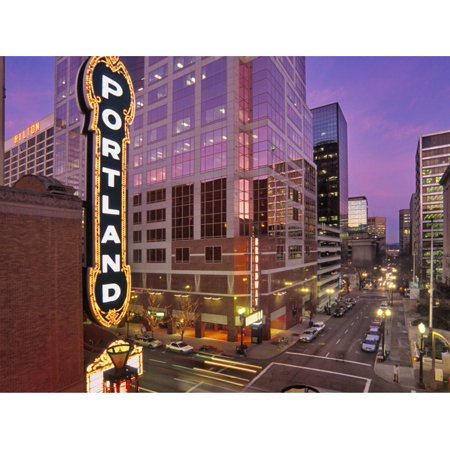 Portland Sign At The Arlene Schnitzer Concert Hall On Broadway Arlene Schnitzer Concert Hall
