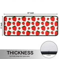 thumbnail image 5 of Kitchen Rugs Sets Of 2,Red Strawberry Plants Fruit Green Leaf White Pattern Anti Fatigue Kitchen Mat Rugs Non Slip Washable,Decorative Kitchen Floor Mats for Kitchen,Sink,Laundry,17"x47"+17"x47", 5 of 5