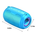 thumbnail image 3 of Oggfader Bluetooth Speakers Portable Wireless Teen Gifts Wireless Bluetooth Speaker Subwoofer Big Volume Mobile Phone Mini Audio Home User Outdoor Carry Portable Kids Blue, 3 of 8
