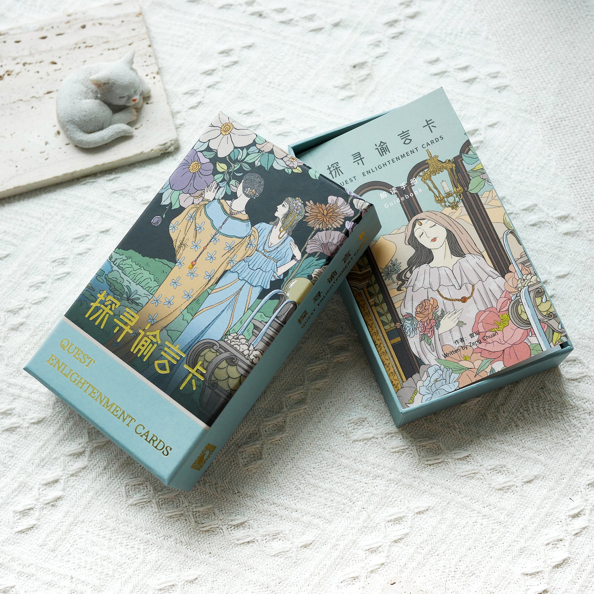 Awakening Enlightenment Cards | 36 cards | Oracle Deck with Traditional Chinese Symbols | Asian-Style Affirmation Cards