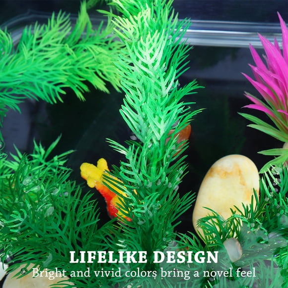 BESTYASH Con Artificiales De Plástico Para De Peces Realistas
