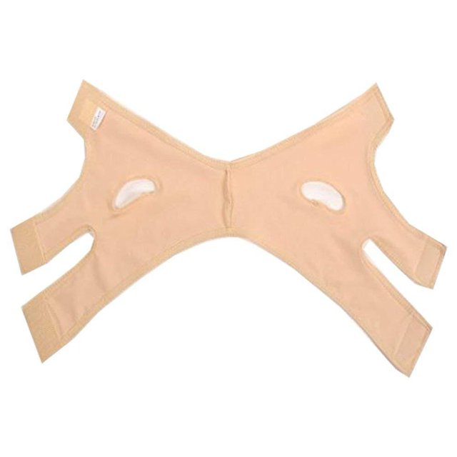Antiarrugas V Cara completa Barbilla Levantamiento de mejillas Máscara delgada y adelgazante Correa de banda Eliminación de papada para mujeres y hombres (m)