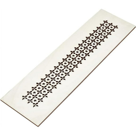 Home Decor Air Vent Cover Grille 13.8x3.9 Inch Wood Vent Cover Finish Decorative Covers Wood Decorative Register Covers for Walls and Ceiling Not for Floor Use - 0.2 Inch Thick