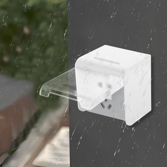GOOHOCHY Transparent Socket Waterproof Box 86 Type Outdoor Plug Cover Electrical Covers for Wall Outlets Weatherproof Outlet Cover for Outdoor Use