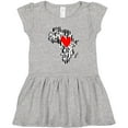 thumbnail image 3 of Inktastic Black History Month Ink Print African Heart Girls Toddler Dress, 3 of 5