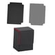 thumbnail image 2 of Caja para guardar cartas con dos separadores, capacidad para más de 100 cartas, impermeable, 8 x 7,8 x 10,3 cm Negro y rojo, 2 of 9