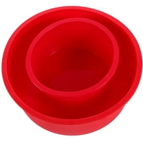 WRITWAA 2-Pack Red Silicone Non-Stick Cake Molds for Baking, , Flexible, Bakeware