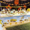 thumbnail image 3 of 3Pcs 54 X 108" Construction Disposable Plastic Covers Tablecloths Birthday Party, 3 of 6