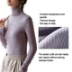 thumbnail image 3 of Camisas de manga larga con cuello alto para mujer, jerséis casuales ajustados y ajustados, camisetas con capas, 3 of 6