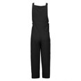 thumbnail image 4 of JJHGVB Overalls for Women Rompers for Mom Popular Women's Pants Solid Color Women's Casual Pants Overalls Cargo Pants Women Women Jumpsuit Black L, 4 of 5
