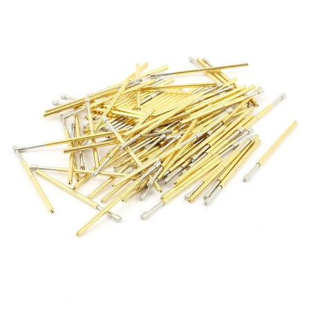 

100 Pcs P100-A2 1.5mm Concave Tip 33.3mm Length Spring Test Probes Pin