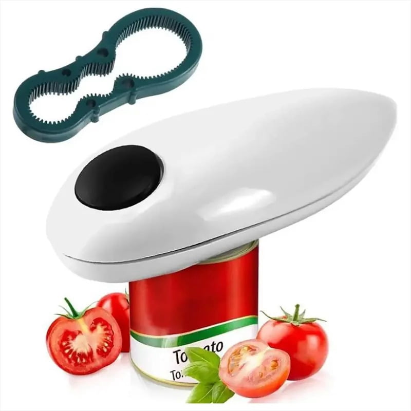 Electric Jar and Can Opener Automatic High-Power Hands-Free No Sharp Edges Kitchen Gadget