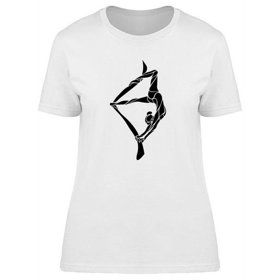Air Yoga Pose T-Shirt Women -Image by Shutterstock, Female Medium