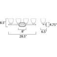 thumbnail image 2 of Maxim Lighting - Four Light Bath Vanity - Axis-4 Light Transitional Bath Vanity, 2 of 2