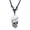 White, variant on Punk Pendant Necklace for Women Men Fashion Skeleton Head Goth