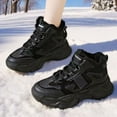 thumbnail image 7 of XIMIN Women's Retro Fashion Comfort Sport Platform Chunky Sneakers Casual Running Walking Shoes Round Head Single Shoes Winter Snow Boots Warm Sneakers, 7 of 7