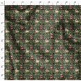thumbnail image 4 of Soimoi Poly Georgette Fabric Leaves & Rabbit Animal Printed Fabric 1 Yard 42 Inch Wide, 4 of 5