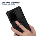 thumbnail image 6 of TCL K32 5G Hybrid Magnetic Shockproof Cover Cell Phone Case with Kickstand for TCL K32 5G, Black, 6 of 6