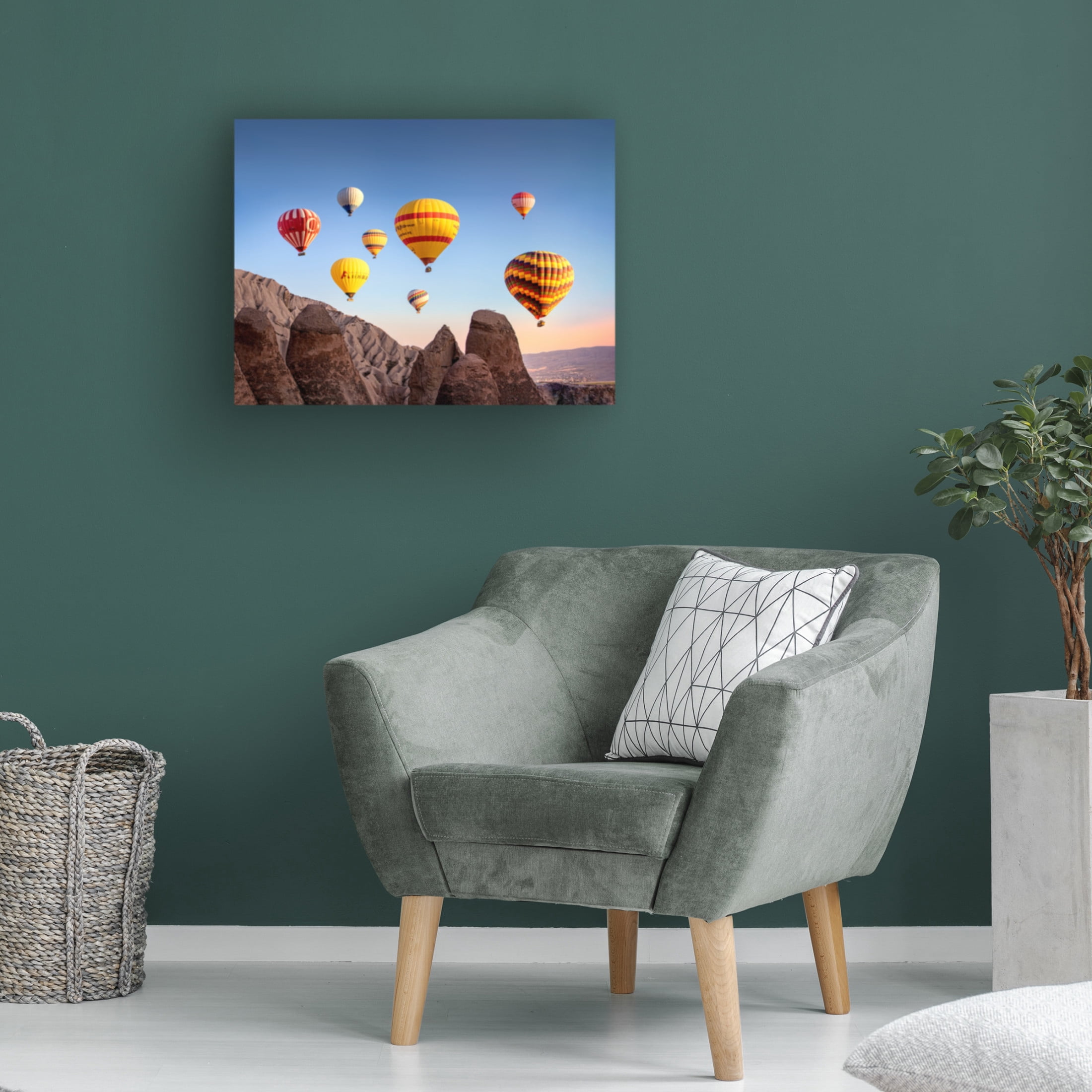 Trademark Fine Art Sayyed Nayyer Reza Balloons Canvas Wall Art