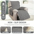 thumbnail image 2 of UPONRAY 100% Waterproof Recliner Chair Cover, Reclining Couch Covers for Pets, Dogs, Recliner Couch Slipcover Furniture Protector with Elastic Straps for Kids(23",Dark Gray), 2 of 7