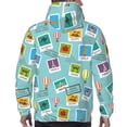 thumbnail image 7 of Salouo World Travel1 Pattern Men's Fall Hoodie Sweatshirt,Sport Hoodie with Pockets for Men Pullover Casual Hooded Sweatshirt-X-Large, 7 of 7