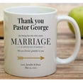 thumbnail image 3 of Humorous Gift Idea Personalized Wedding Officiant, Custom Wedding Officiant, Thank You Wedding Officiant From Bride and Groom, Wedding Souvenir 11 Oz White Ceramic Coffee Mug 282998, 3 of 7