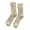Khaki, variant on Double Knit Thermal Stockings Cozy Soft Mid Calf Socks For Winter Homewear