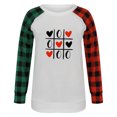 thumbnail image 4 of Nouveaux Hauts pour Femmes 2023 Mode Grande Taille Col Rond T-Shirt à Manches Longues Automne Imprimé Blouse Ample Hauts Chemise à Manches Longues pour Femmes, 4 of 5