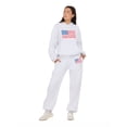 thumbnail image 2 of Forever 21 Women's and Women's Plus Americana Fleece Jogger Sweatpants, Sizes XXS-4X, 2 of 6