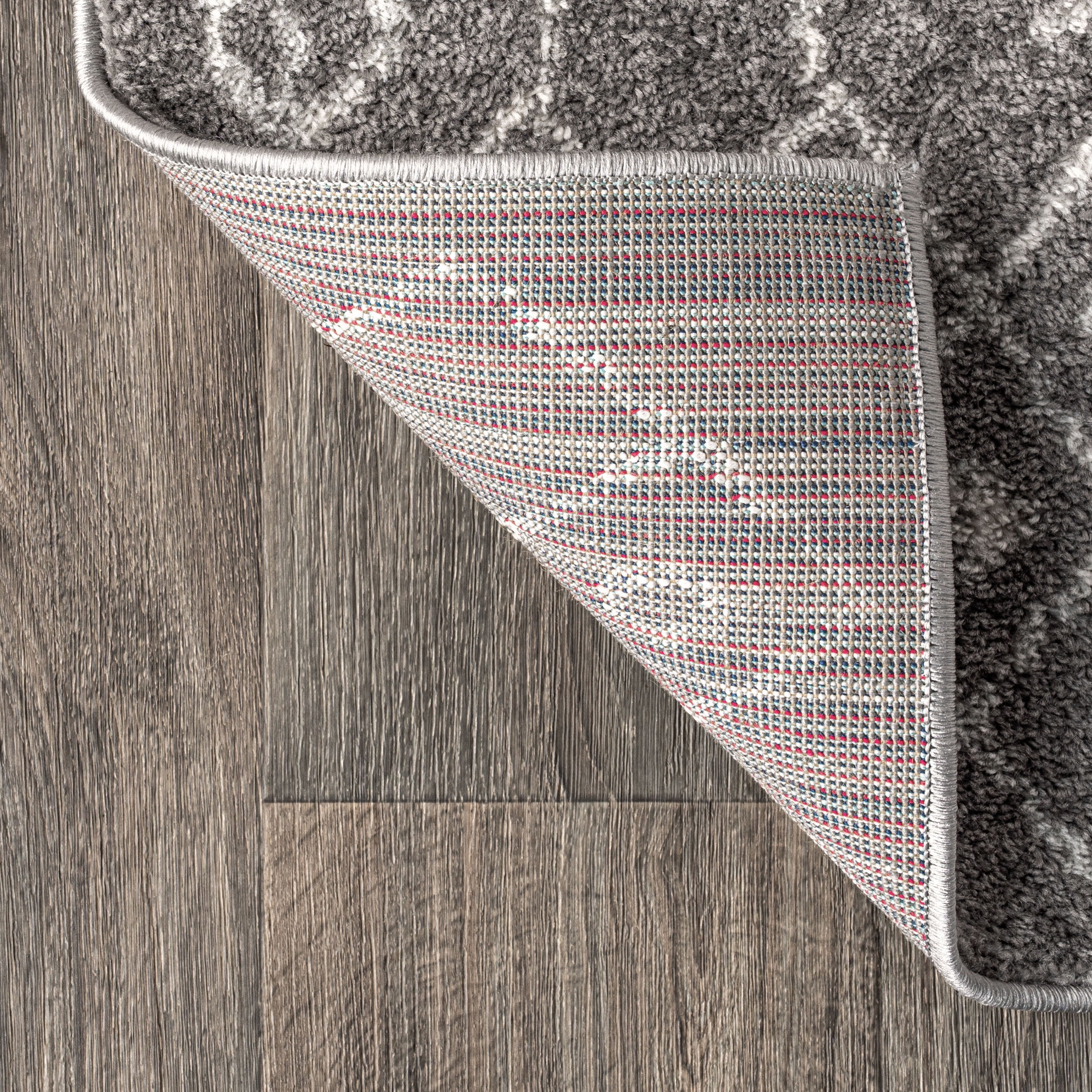JONATHAN Y MOROCCAN HYPE 3 x 5 Area Rug, Ziri Moroccan Geometric - Gray/Cream, MOH210B-3