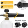 thumbnail image 3 of Tool Daily Foam Cannon Pressure Power Jet Washer Quick Release, Adjustable Nozzle with 1/4 Inch Quick Connector, 1 Liter, 5 Pressure Washer Nozzle Tips, 3 of 9