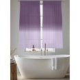 thumbnail image 4 of Purple Gradient Sheer Curtains 72 inches Long 2 Panels Set Simple Color Gradient Abstract Art Tiers Sheers Rod Pocket Small Window Short Curtains for Kitchen Cafe, Each 52" W x 72" L, 4 of 7