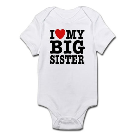 - I Love My Big Sister Infant Bodysuit - Baby Light Bodysuit