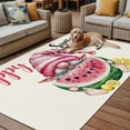 thumbnail image 2 of Fsddascl Cute Gnomes Outdoor Rug for Patio/Deck/Porch, Non-Slip Large Area Rug 5 x 8 Ft, Red Watermelon Summer Country Rustic Retro Indoor Outdoor Rugs Washable Area Rugs, Camping Rug Carpet, 2 of 5