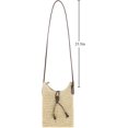 thumbnail image 5 of Kukuzhu Womens Small Straw Crossbody Bag Handwoven Beach Shoulder Bag Handbag Purse with Tassel for Summer, 5 of 6