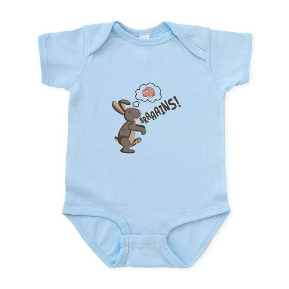 CafePress - Braaains! Body Suit - Baby Light Bodysuit, Size Newborn - 24 Months