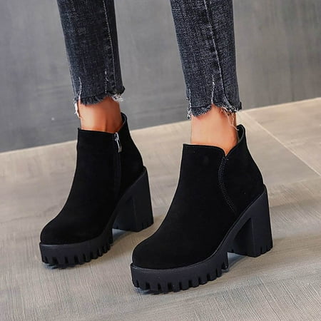 

TALKVE Ankle Boots For Women Women s Shorts Boots Retro Shoes Ankle Boots