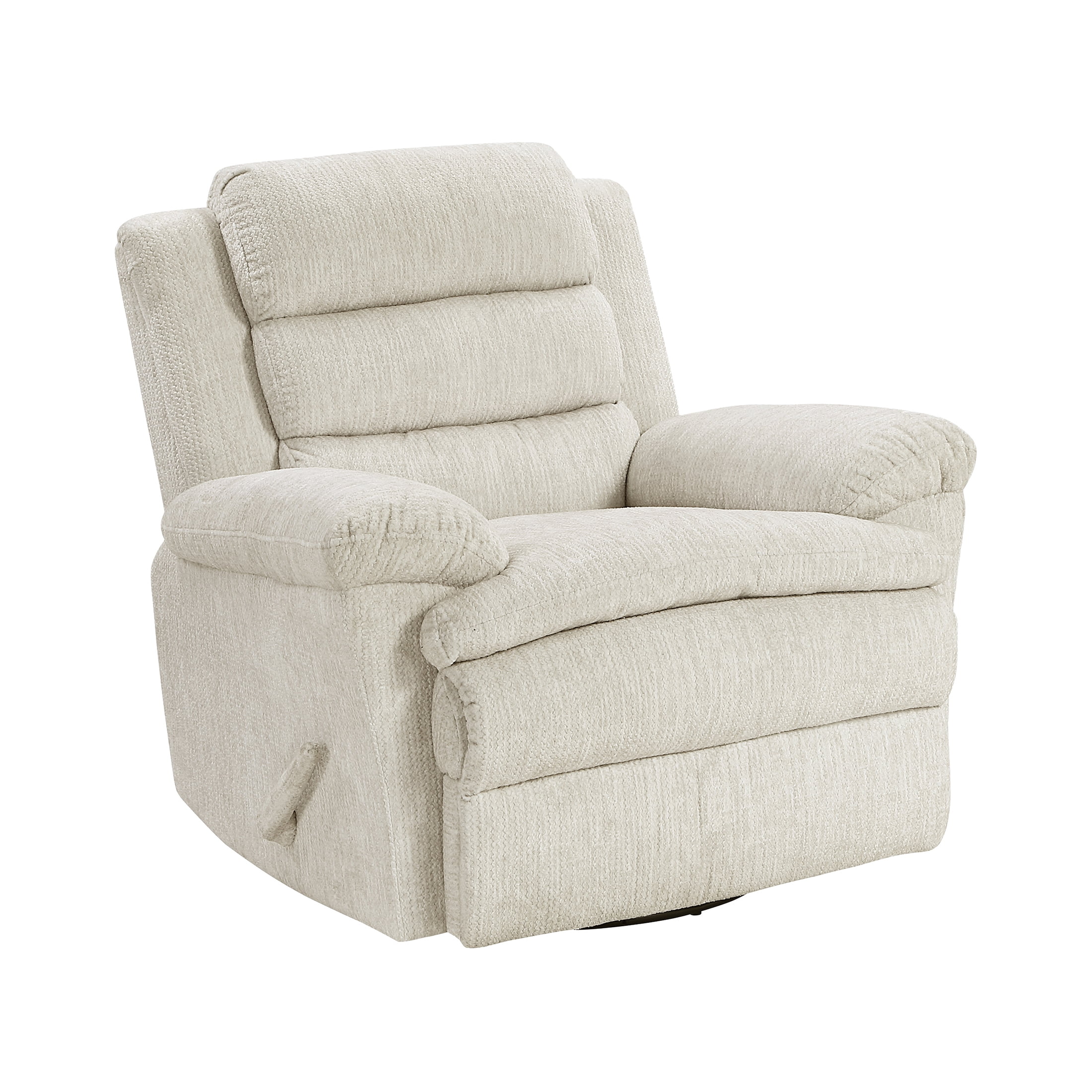 OakvillePark Windcroft Microfiber Swivel Glider Reclining Chair, Beige