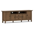 thumbnail image 2 of Simpli Home Simpli Home Redmond 72 inch Wide Solid Wood Transitional TV Stand in Rustic Natural Aged Brown For TVs up to 80 inches, 2 of 13