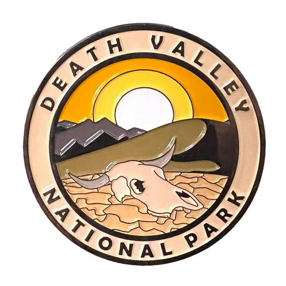 Death Valley National Park Collectible Magnet - Enamel Finish, 52mm