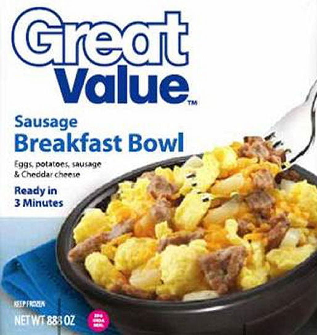 Great Value Sausage, Eggs, Potatoes Breakfast Bowl, 8 oz