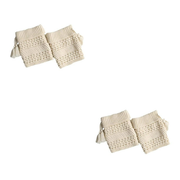 Injueey Funda calentadora de piernas Puños tejidos para botas Accesorio de ropa Fundas para calcetines Type3 NO3