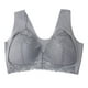 thumbnail image 1 of Minnieouse Cierre frontal Beauty Back Cómodo moldeador Push Up Seamless Beauty Back Sports Bra, Womens Casual Comfort Lace Ropa interior Gris 5XL, 1 of 6