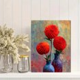 thumbnail image 2 of Red Dahlia Floral Canvas Print, Suitable for Living Room, Office, Kitchen, Entryway Decor, 2 of 8