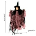 thumbnail image 3 of 3 Pieces Halloween Decoration Hanging Ghost, Witch Skeleton Windsock Pendant, Ghost Cute Flying Ghost Decor for Patio Lawn Garden Party and Holiday Decorations, 3 of 9