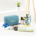 thumbnail image 2 of Portátil Impermeable Toiletry Bag Polyester Fold Travel Cosmetic Makeup Organizer Wash Afeitar Crema Abanopi Bolsa de almacenamiento, 2 of 7