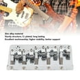thumbnail image 4 of Bass Bridge Adjustable Saddles High Stability Zinc Alloy Material 5 String Electric Bass Replacement Bridge, 4 of 7