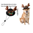 thumbnail image 6 of Dog Cat Christmas Antler Hat, Soft Plush Holiday Headwear with Ears, Festive Winter Cosplay Pet Costume Accessories for Fun Party, 6 of 6